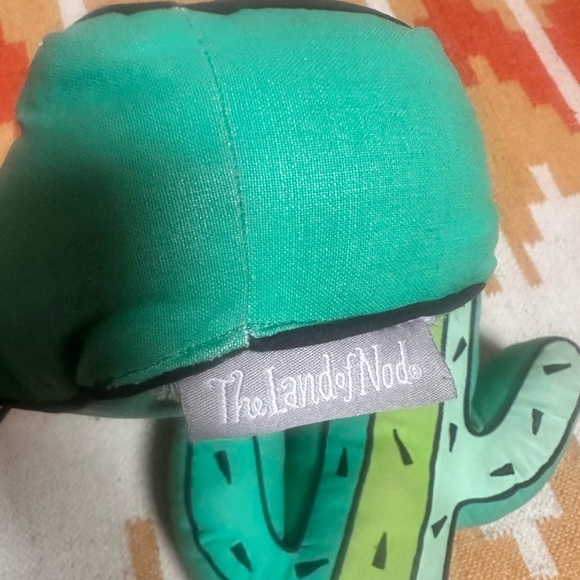 The Land of Nod Green Cactus Pillow - Picture 3 of 3